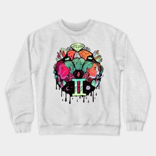 Blue Red Blend Mystic Gemini Crewneck Sweatshirt